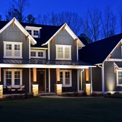 Outdoor house lighting Photo